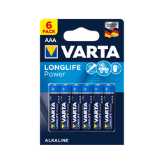 shumee VARTA LR03 LONGLIFE alkalická baterie 6ks/bl.