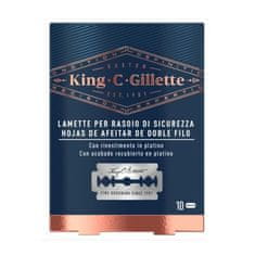 Gillette Gillette King Double Edge Razor Blades 10 Units 