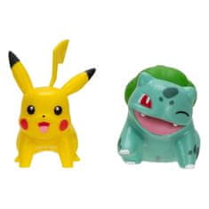 Jazwares Pokémon akční Pikachu a Bulbasaur 5 cm