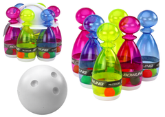 Lean-toys Bowlingová Sada 6 Bowling Průsvitné Barevné