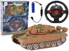 shumee R/C Tank Dálkově ovládaná světla Zvuk Písek 1:18 27MHz