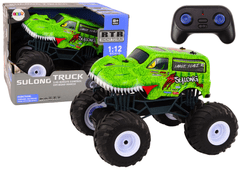 shumee Dálkově ovládané terénní auto 2.4G RC 1:12 Dinosaur Green