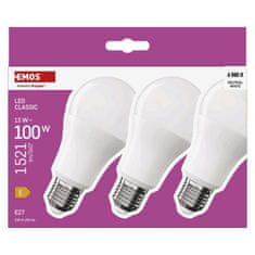 Emos LED žárovka Classic A60 / E27 / 13 W (100 W) / 1521 lm / neutrální bílá