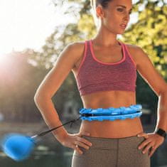 SOLFIT® Obruč na cvičení, Nejlepší cviky na zpevnění břicha | SPINSLIM Modrá