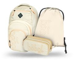 Grooters BAAGL 3 SET Coolmate Beige: batoh, penál, sáček