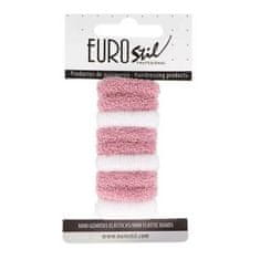 Eurostil Eurostil Cabello Coleteros Mini-Rosa Blanco Pack 9un 