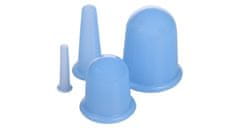 Merco Cups 4Pack masážní silikonové baňky modrá