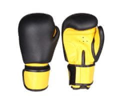 Merco Fighter zápasové boxovací rukavice černá-žlutá 14 oz