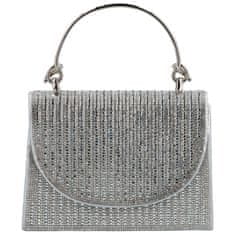 Michelle Moon Luxusní společenská kabelka MOON Osapa, stříbrná