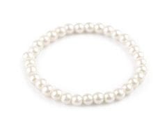 Kraftika 1ks (6 mm) perlová perlový náramek