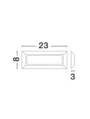 Nova Luce NOVA LUCE venkovní nástěnné svítidlo PULSAR tmavě šedý ABS akrylový difuzor LED 4W 3000K nebo 4000K 220-220V 62st. IP54 811501