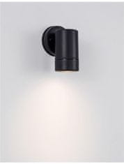 Nova Luce NOVA LUCE venkovní nástěnné svítidlo LIMBIO černý ABS skleněný difuzor GU10 1x7W bez žárovky IP44 světlo dolů 9010602