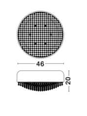 Nova Luce NOVA LUCE stropní svítidlo LYON matný bílý hliník a křišťál G9 6x5W 230V IP20 bez žárovky 8502961