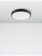 Nova Luce NOVA LUCE stropní svítidlo HADON černý hliník matný bílý akrylový difuzor LED 24W 230V 3000K IP20 9001531