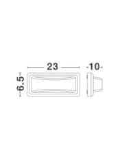 Nova Luce NOVA LUCE venkovní nástěnné svítidlo PULSAR tmavě šedý ABS akrylový bílý difuzor LED 6W 3000K nebo 4000K 220-220V 67st. IP54 812103