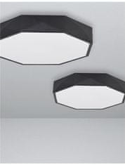 Nova Luce NOVA LUCE stropní svítidlo EBEN černý hliník matný bílý akrylový difuzor LED 24W 230V 3000K IP20 9001491
