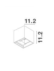 Nova Luce NOVA LUCE venkovní nástěnné svítidlo COMO antický hnědý hliník LED 2x3W 3000K 220-240V nastavitelný úhel 0-90st. IP54 847406