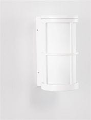 Nova Luce NOVA LUCE venkovní nástěnné svítidlo STONE bílý hliník a akryl E27 1x12W 220-240V IP54 bez žárovky 9002850