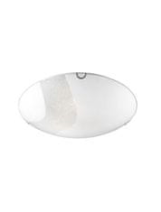 Nova Luce NOVA LUCE stropní svítidlo QUALE bílé sklo a křišťál E27 2x12W 8361601