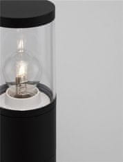 Nova Luce NOVA LUCE venkovní sloupkové svítidlo CETERA černý hliník a akryl E27 1x12W 220-240V IP54 bez žárovky 9002875