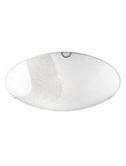 Nova Luce NOVA LUCE stropní svítidlo QUALE bílé sklo a křišťál E27 3x12W 8361602