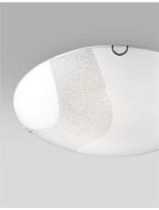 Nova Luce NOVA LUCE stropní svítidlo QUALE bílé sklo a křišťál E27 3x12W 8361602