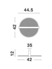 Nova Luce NOVA LUCE stropní svítidlo NOAH kávově hnědý hliník a akryl LED 29W 230V 3000K IP20 stmívatelné 9054448