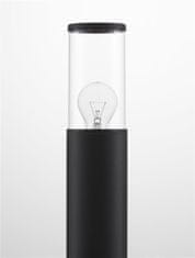 Nova Luce NOVA LUCE venkovní sloupkové svítidlo ZOSIA tmavě šedý hliník a čirý akrylový difuzor E27 1x12W 220-240V bez žárovky IP65 9060183