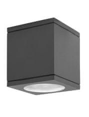 Nova Luce NOVA LUCE venkovní stropní svítidlo CERISE tmavě šedý hliník a skleněný difuzor GU10 1x7W IP54 220-240V bez žárovky 9020022