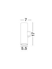 Nova Luce NOVA LUCE venkovní nástěnné svítidlo ALP černý hliník a sklo LED Chip Cree 10W 220-240V 3000K 7st. IP65 9010009