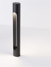 Nova Luce NOVA LUCE venkovní sloupkové svítidlo ELLERY černý hliník a akryl LED 12W 3000K 100-240V IP65 9100917