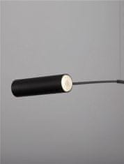 Nova Luce NOVA LUCE závěsné svítidlo VOICE LED černý hliník 3000K 12W 1200-2500mm 9061429