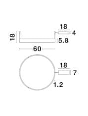 Nova Luce NOVA LUCE stropní svítidlo MOTIF LED stropní svítidlo bílý hliník 3000K IP20 40W 220-240V stmívatelné 9063602