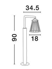 Nova Luce NOVA LUCE venkovní sloupkové svítidlo CARINA černý hliník LED 6W 279.54 lm 3000K 220-240V IP65 9060213