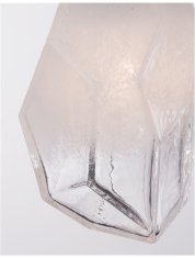 Nova Luce NOVA LUCE závěsné svítidlo ICE bílé sklo s přechody a bílý kov G9 1x5W 230V IP20 bez žárovky 9160231