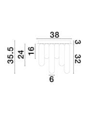 Nova Luce NOVA LUCE stropní svítidlo GUSTAVE lehce kouřově šedé sklo a matná černá G9 6x5W 230V IP20 bez žárovky 9028854