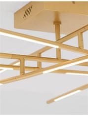 Nova Luce NOVA LUCE stropní svítidlo RACCIO zlatý kov a akryl LED 48W 230V 3000K IP20 stmívatelné 9180713