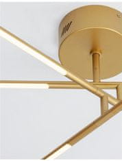 Nova Luce NOVA LUCE stropní svítidlo RACCIO zlatý kov a akryl LED 30W 230V 3000K IP20 stmívatelné 9180762