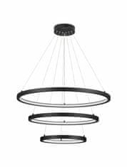 Nova Luce NOVA LUCE závěsné svítidlo EMPATIA LED 108W 3000K hliník černá 807 plus 600 plus 395x2000mm stmívatelné 9172867