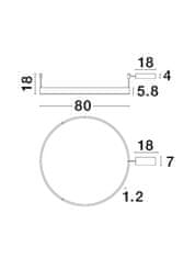 Nova Luce NOVA LUCE stropní svítidlo MOTIF LED stropní svítidlo černý hliník 3000K IP20 48W 220-240V stmívatelné 9063604