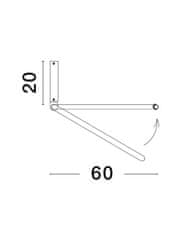 Nova Luce NOVA LUCE stropní svítidlo GARVE bílá ocel plus hliník LED 35W stmívatelné 9085244