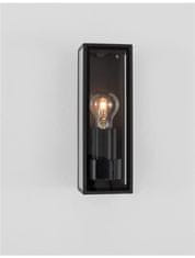 Nova Luce NOVA LUCE venkovní nástěnné svítidlo SORREN antracitový hliník a čiré sklo E27 1x12W 220-240V bez žárovky IP65 9197701