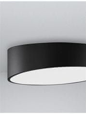 Nova Luce NOVA LUCE stropní svítidlo MAGGIO černý hliník matný bílý akrylový difuzor LED 60W 230V 3000K IP20 9111361