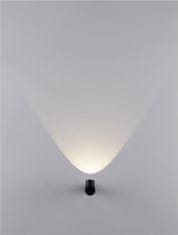 Nova Luce NOVA LUCE venkovní nástěnné svítidlo BRICE černý hliník skleněný difuzor Osram LED 6W 3000K 220-240V IP54 9136176