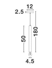 Nova Luce NOVA LUCE závěsné svítidlo NORWAY zlatý hliník zlatý kabel E27 1x12W 230V IP20 bez žárovky 9287948