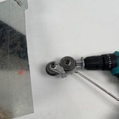 Vixson Nástavec na elektrickou vrtačku použitelný jako Nůžky na plech, Elektrická řezačka plechu | METALSLICER