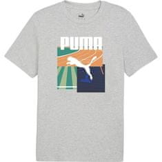 Puma Tričko šedé M Graphics Summer Sports