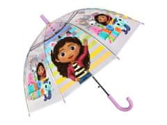 sarcia.eu Gabi's Cat House dívčí automatický deštník, skládací, průhledný 