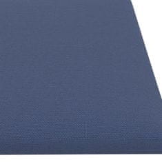 Vidaxl Nástěnné panely 12 ks modré 60 x 15 cm textil 1,08 m²