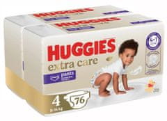 Huggies měsíční balení Extra Care pants 4, 76 ks